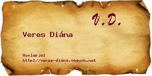 Veres Diána névjegykártya